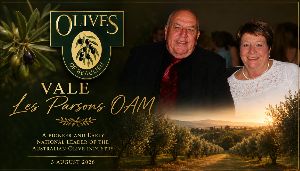 Vale Les Parsons OAM: Pioneer of Australian Olives  