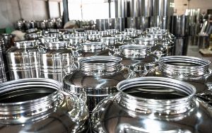 Sansone Welded Fusti Tanks - Stainless Steel Containers for Olive Oil and Food Storage 