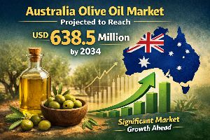 Australia Olive Oil Market Projected to Reach USD 638.5 Million by 2034 
