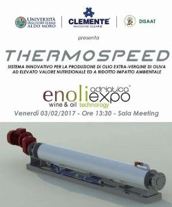 A new innovation in Olive Oil Processing the THERMOSPEED 